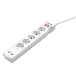 Salicru SPS SAFE 5+ Regleta con Protección 5 Tomas - AELREG0070