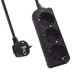 Ewent Ew3959 Regleta 3 tomas Negro - AELREG0077