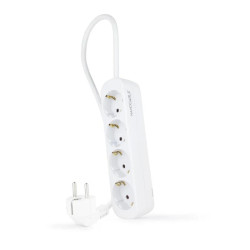 Nanocable Regleta de Enchufes 4 Tomas 1.4 m Blanco - AELREG0107
