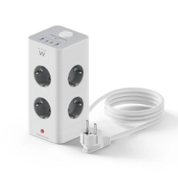 Ewent EW3864 Regleta 8 Tomas SHUCKO +2USB-A+2USB-C - AELREG0118