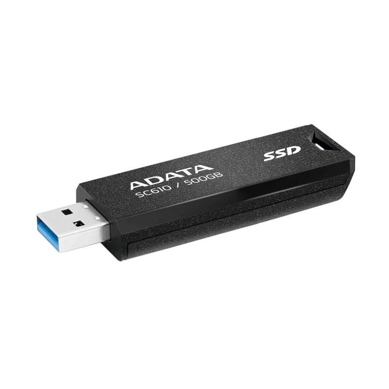 ADATA SC610 SSD Externo 500GB USB 3.2 Gen2 Negro - FAEDDE0386