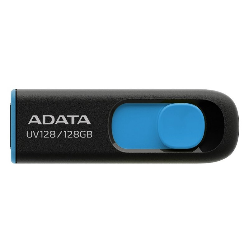 ADATA Lapiz Usb UV128 128GB USB 3.2 Negro/Azul - FAELAP0648