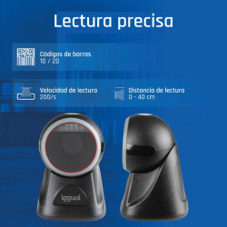iggual Lector código barras sobremesa 2D USB - FESLCB0241