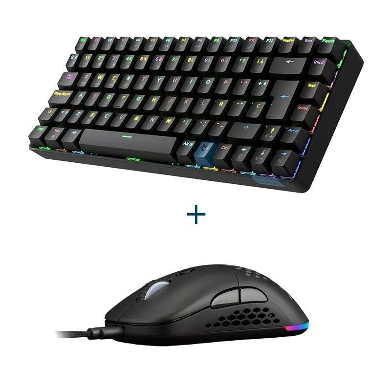 Hiditec Teclado GM1K switch red + Raton GX30 PRO - FTRCTR0221