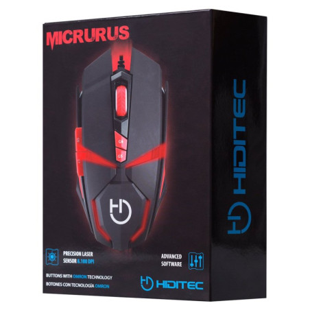 Hiditec Ratón Gaming Micrurus 8100DPI - FTRRCA0442