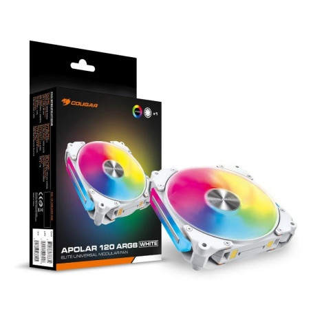 Cougar Ventilador Modular Apolar 120 Argb White - IMIVEN0483