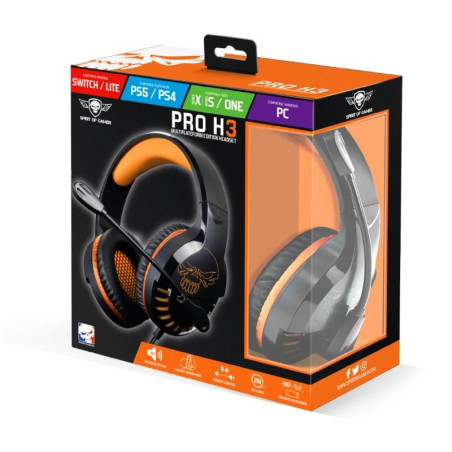 Spirit of Gamer Auricular Pro H3 Multiplateforme - MAUAMI1080
