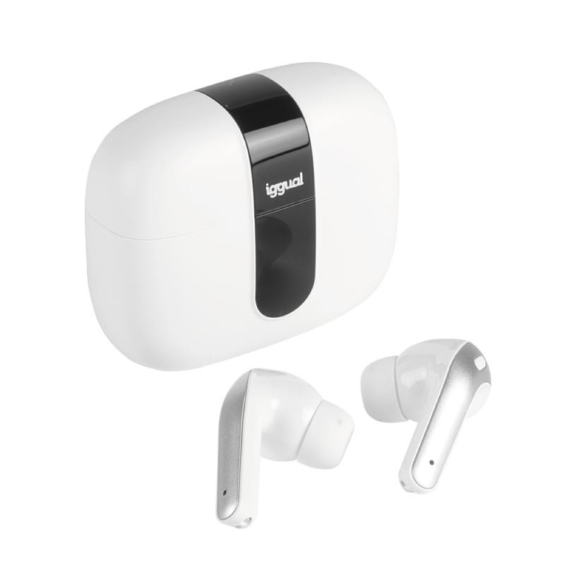 iggual Auriculares inalámbricos TWS Bluetooth blan - MAUAMI1140