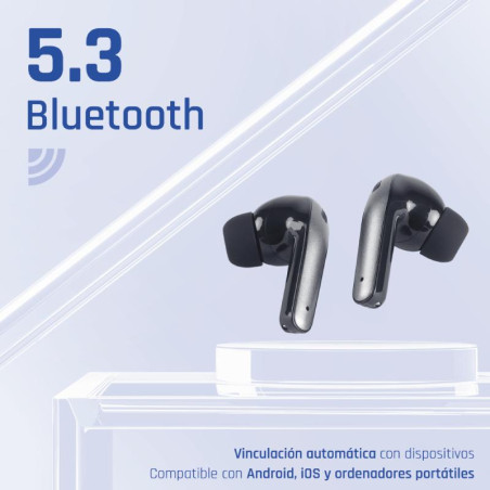 iggual Auriculares inalámbricos TWS Bluetooth negr - MAUAMI1141