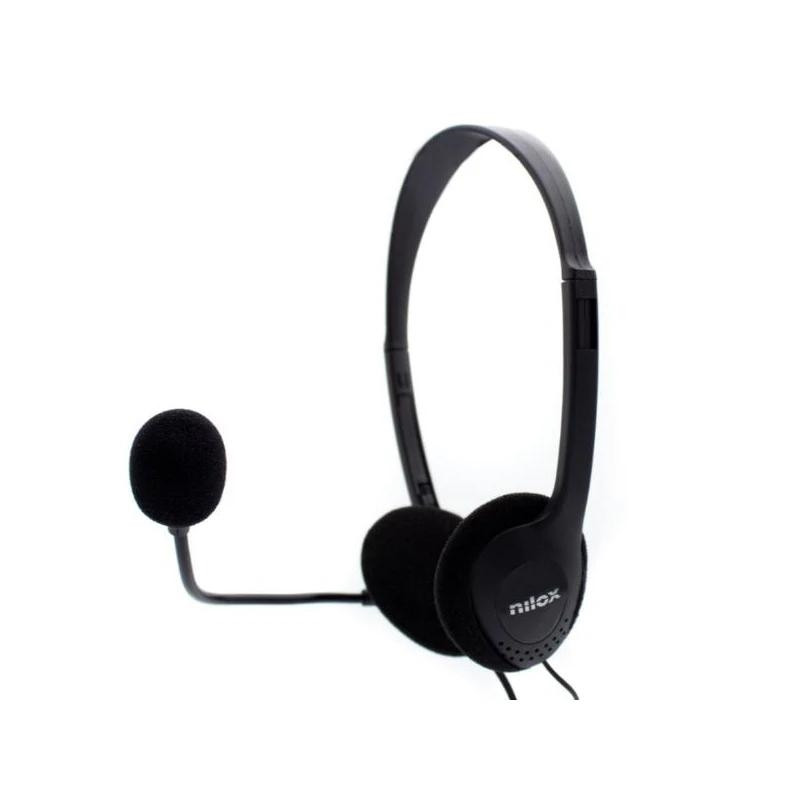 Nilox Auriculares NXCM0000004 Doble Jack Negro - MAUAMI1172