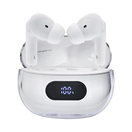 Intenso | Buds Plus Auriculares TWS ANC+ENC| Blanc - MAUAMI1219