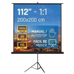 iggual Pantalla 112" 200x200 cm 1:1 trípode+bolsa - MPRPAY0047