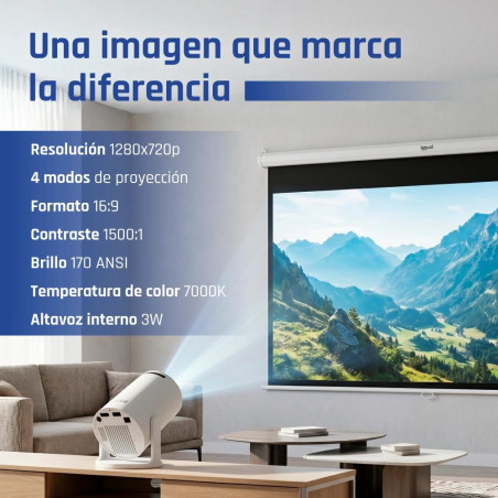 iggual Mini proyector MP720p HDMI WiFi BT Android - MPRPRY0526