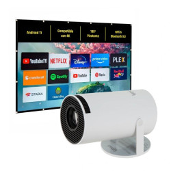 iggual Pack mini proyector + pantalla 100" plegabl - MPRPRY0540