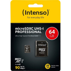 Intenso 3433490 Micro SD UHS-I profesional 64GB - MTMSDM0250