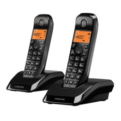 MOTOROLA S1202 Telefono DECT DUO Negro - NTETIN0117