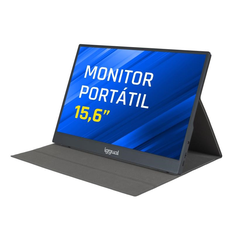 iggual Monitor portátil 15,6" IPS FHD USB-C funda - FMOMLE0988