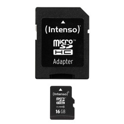 Intenso 3413470 Micro SD clase 10 16GB c/adapt - MTMSDM0105