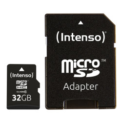 Intenso 3413480 Micro SD clase 10 32GB c/adapt - MTMSDM0106