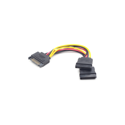 CABLE ALIMENTACION GEMBIRD SATA PLANO 0,15M - CC-SATAM2F-01