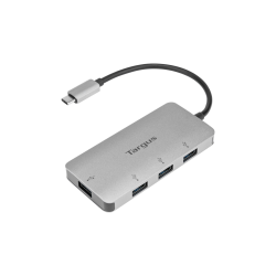 ADAPTADOR TARGUS USB-C A 4xUSB 3.0 PLATA - ACH226EU
