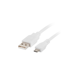 CABLE USB LANBERG 2.0 MACHO/MICRO USB MACHO 1.8M BLANCO - CA-USBM-10CC-0018-W