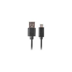 CABLE USB LANBERG 2.0 MACHO/USB C MACHO QUICK CHARGE 3.0 0.5M NEGRO - CA-USBO-20CU-0005-BK