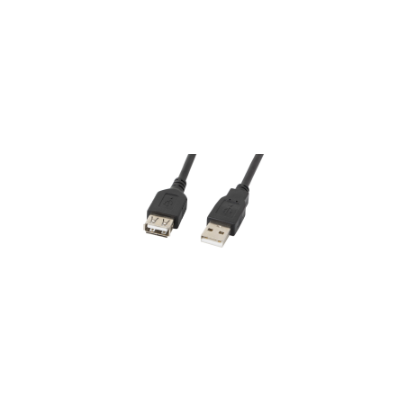 CABLE ALARGADOR LANBERG USB 2.0 MACHO HEMBRA 5M NEGRO - CA-USBE-10CC-0050-BK