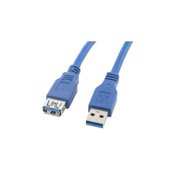 CABLE ALARGADOR LANBERG USB 3.0 MACHO HEMBRA 1.8M AZUL - CA-US3E-10CC-0018-B