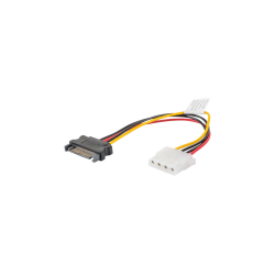 CABLE ALIMENTACION LANBERG MOLEX HEMBRA/SATA MACHO 15CM - CA-SAHD-10CU-0015