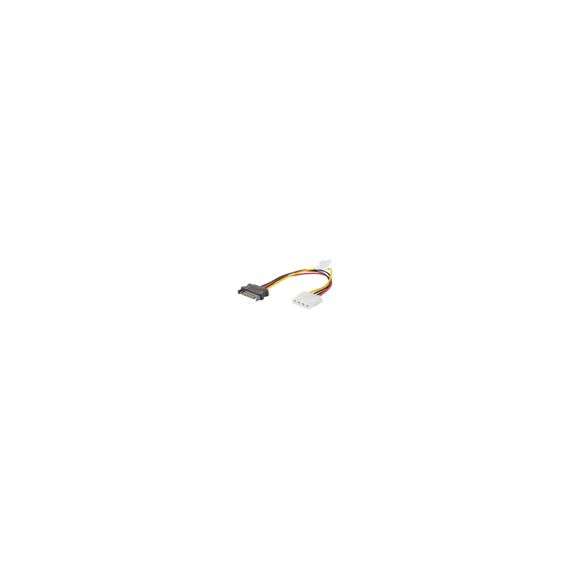 CABLE ALIMENTACION LANBERG MOLEX HEMBRA/SATA MACHO 15CM - CA-SAHD-10CU-0015