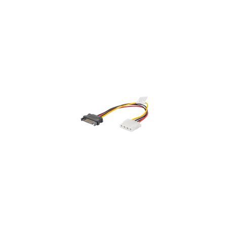 CABLE ALIMENTACION LANBERG MOLEX HEMBRA/SATA MACHO 15CM - CA-SAHD-10CU-0015