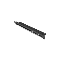 PATCH PANEL LANBERG 24 PUERTOS 1U RACK 19 PARA MODULOS KEYSTONE NEGRO - PPKS-1024-B