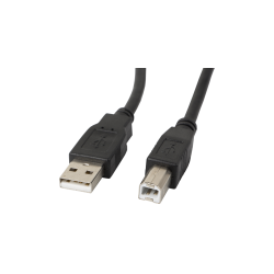 CABLE LANBERG IMPRESORA USB MACHO A USB MACHO NEGRO 1 M - CA-USBA-10CC-0010-BK
