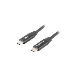 CABLE USB LANBERG 2.0 MACHO/USB C MACHO QUICK CHARGE 4.0 1.8M NEGRO - CA-CMCM-40CU-0018-BK