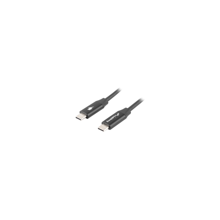 CABLE USB LANBERG 2.0 MACHO/USB C MACHO QUICK CHARGE 4.0 1.8M NEGRO - CA-CMCM-40CU-0018-BK