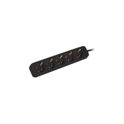 REGLETA LANBERG 5 TOMAS SCHUKO NEGRA 1.5M - PS0-05F-0150-BK