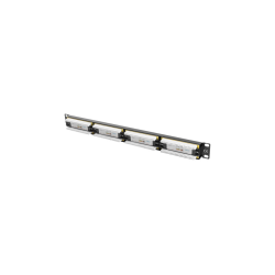 PATCH PANEL LANBERG CAT.6 UTP 24 PUERTOS 1U CAT.6 UTP 19" RACK NEGRO - PPU6-1024-B