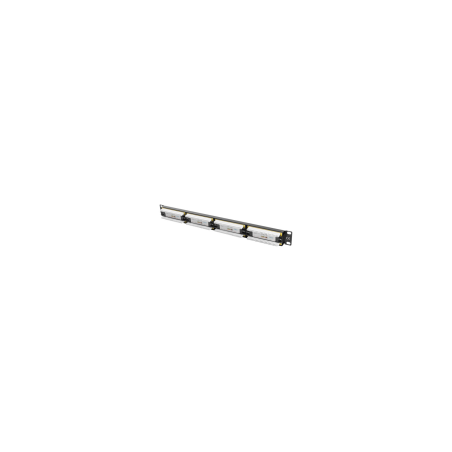 PATCH PANEL LANBERG CAT.6 UTP 24 PUERTOS 1U CAT.6 UTP 19" RACK NEGRO - PPU6-1024-B