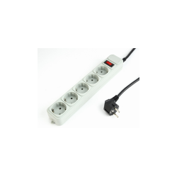 REGLETA GEMBIRD 5 ENCHUFES, PROTECTOR CONTRA SOBRETENSIONES, 3M - SPG3-B-10C