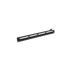 PATCH PANEL LANBERG 24 PUERTOS 1U 19? CAT.6A UTP NEGRO - PPUA-1024-B