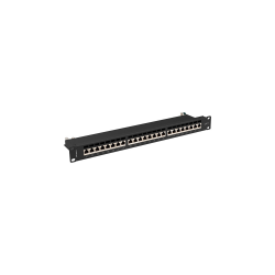PATCH PANEL LANBERG 24 PUERTOS 1U 19? CAT.7 FTP NEGRO - PPS7-1024-B