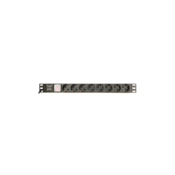 REGLETA PDU GEMBIRD 8 SCHUKO 1U 10A ENCHU C14 CABLE DE 3 M - EG-PDU-014-C14