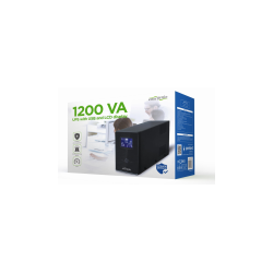 SAI GEMBIRD CON USB Y DISPLAY LCD 1200 VA NEGRO - EG-UPS-033
