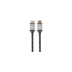 CABLE TRENZADO HDMI 2.0 4K 60HZ GEMBIRD SELECT PLUS CON ETHERNET 7.5M NEGRO - CCB-HDMIL-7.5M