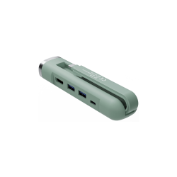 HUB EWENT USB-C Y USB-A MULTIPORT DOCK 5-1 HDMI VERDE - EW1148