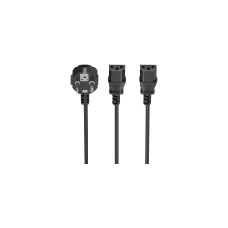 CABLE ALIMENTACION CPU AISENS CEE7/M-2XC13/H NEGRO 1,8mts - A132-0864