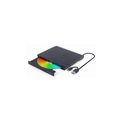 UNIDAD DE DVD USB EXTERNA GEMBIRD NEGRA - DVD-USB-031