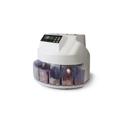 Safescan 1250 Contadora y Clasificadora de Monedas - 220 Monedas por Minuto - Capacidad hasta 500 Monedas - 113-0547