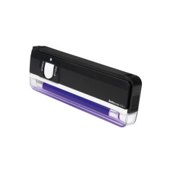 Safescan 40H Detector Portatil de Billetes Falsos - Lampara Ultravioleta de 4W - Linterna LED para Verificacion Visual - 130-044